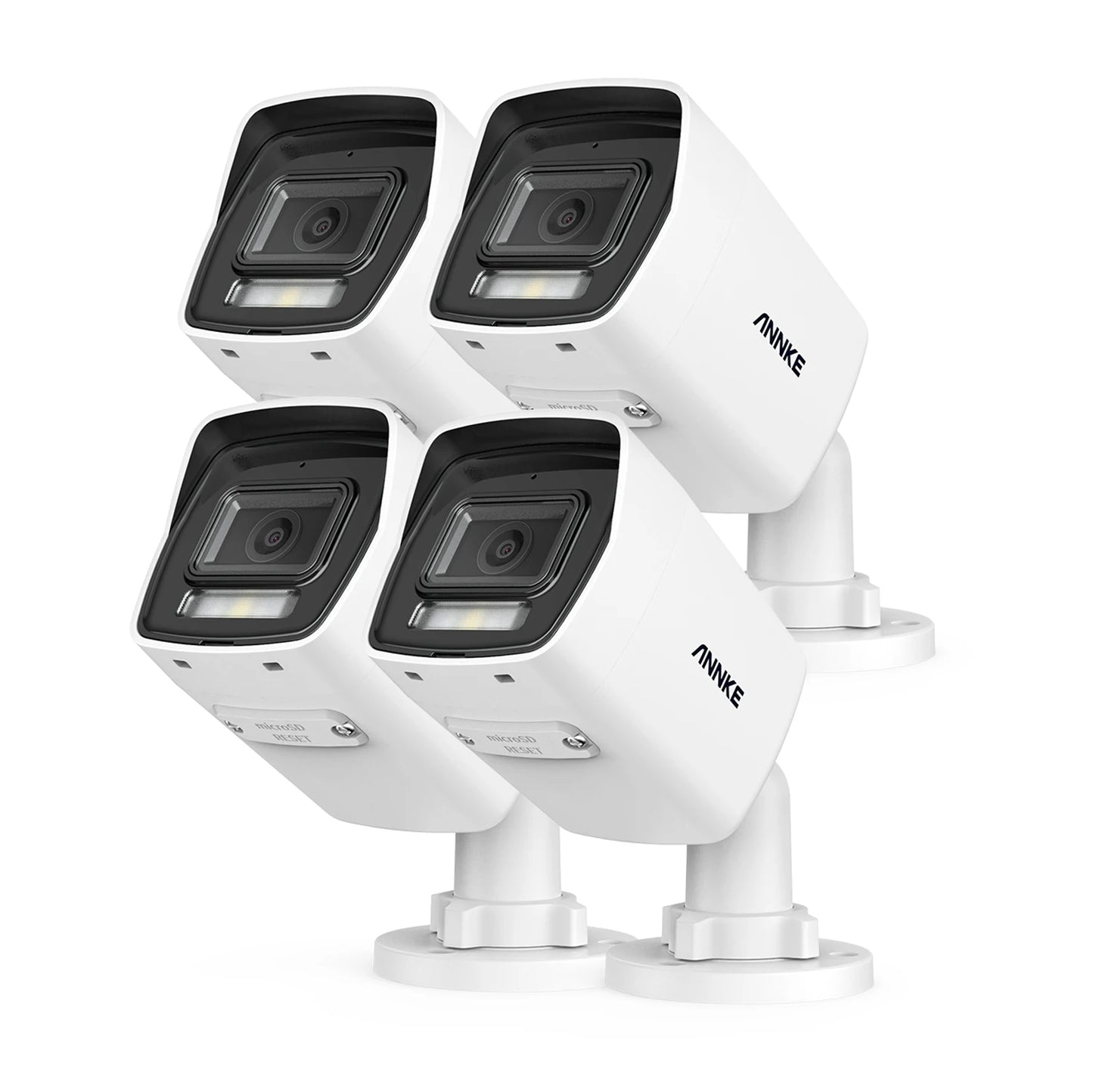 Annke 6K Dual Light Audio Fixed Bullet Camera Human Vehicle Detection 12MP HD IP Security Camera Poe 256G SD Storage ONVIF IP67