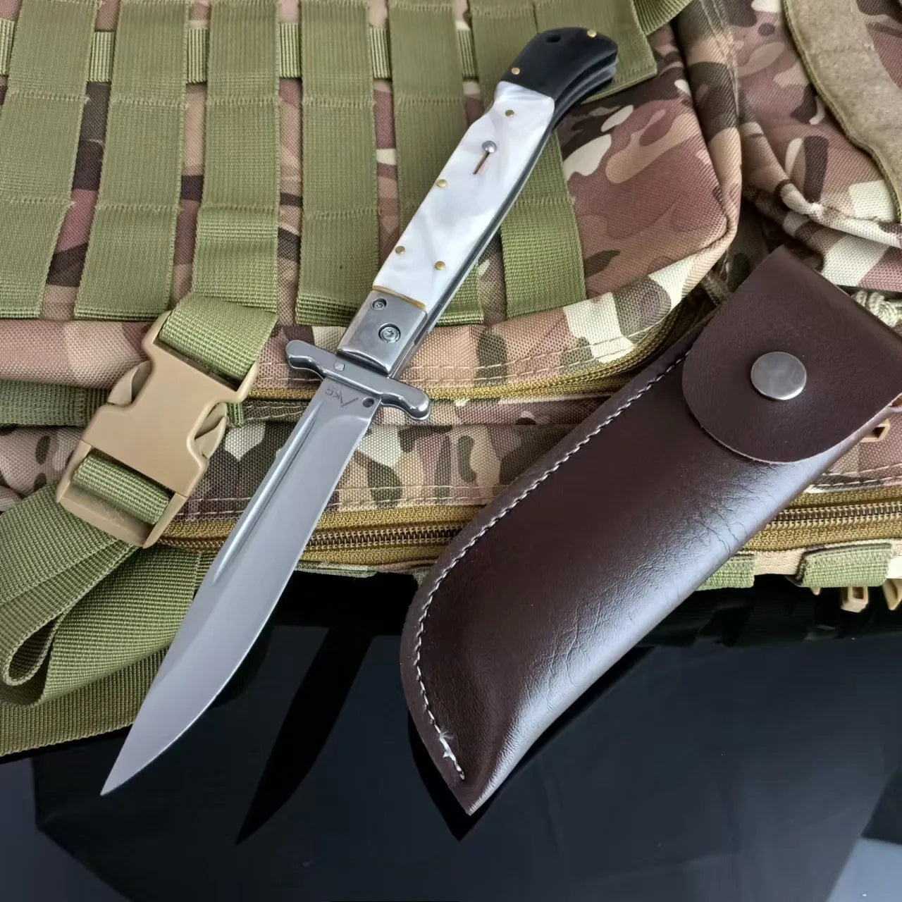 Russian Finka NKVD Outdoor Portable Folding Pocket Knives 440C Blade Utility Survival Camping Hunting Rescue Knife EDC Tools