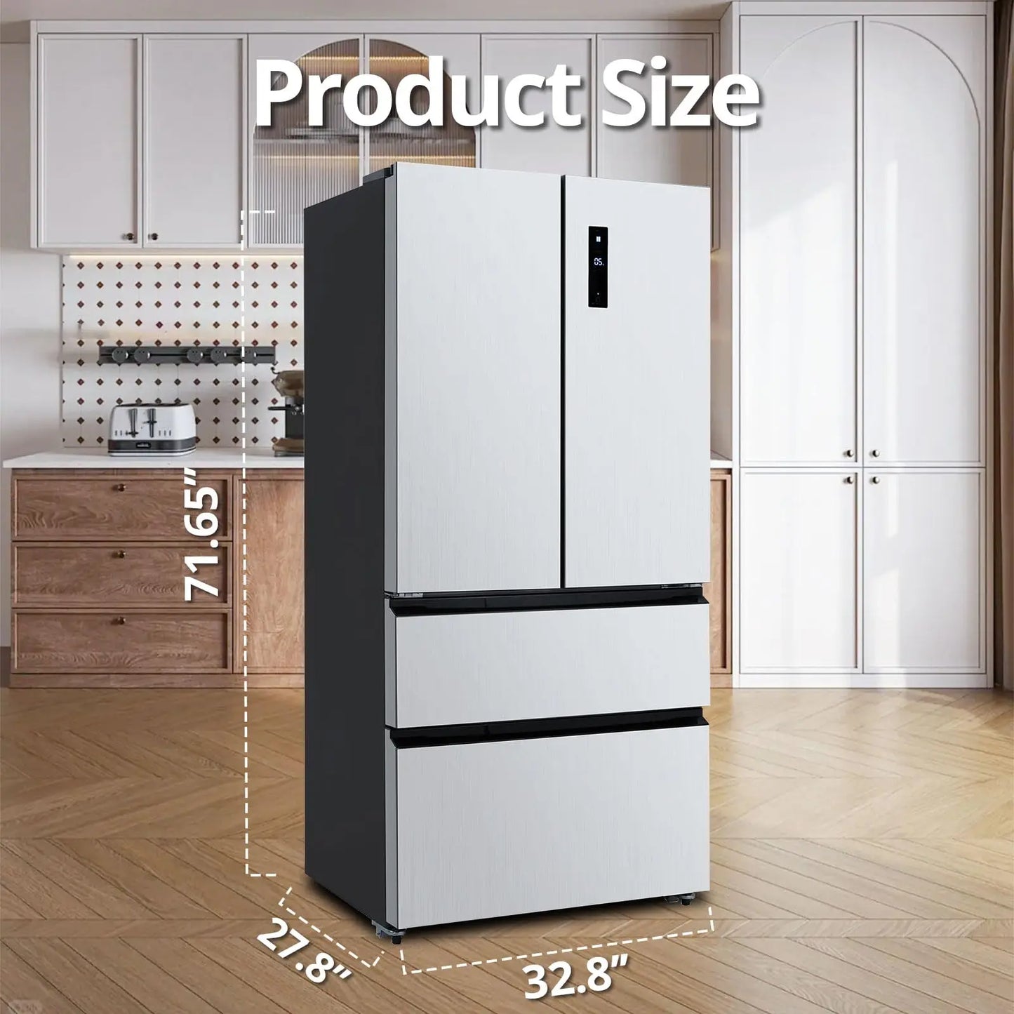 PioneerWorks French Door Refrigerator With Large Capacity