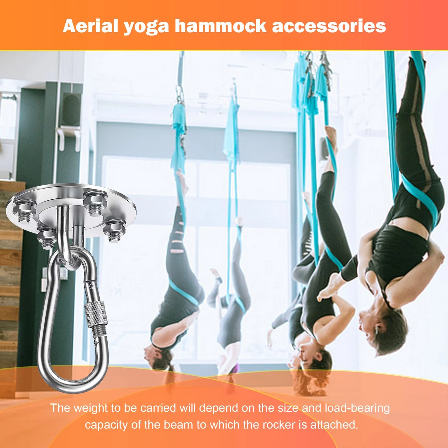 Hammock Hanging Kit 360 Degree Rotate Swing Hooks Porch Swing Hanger