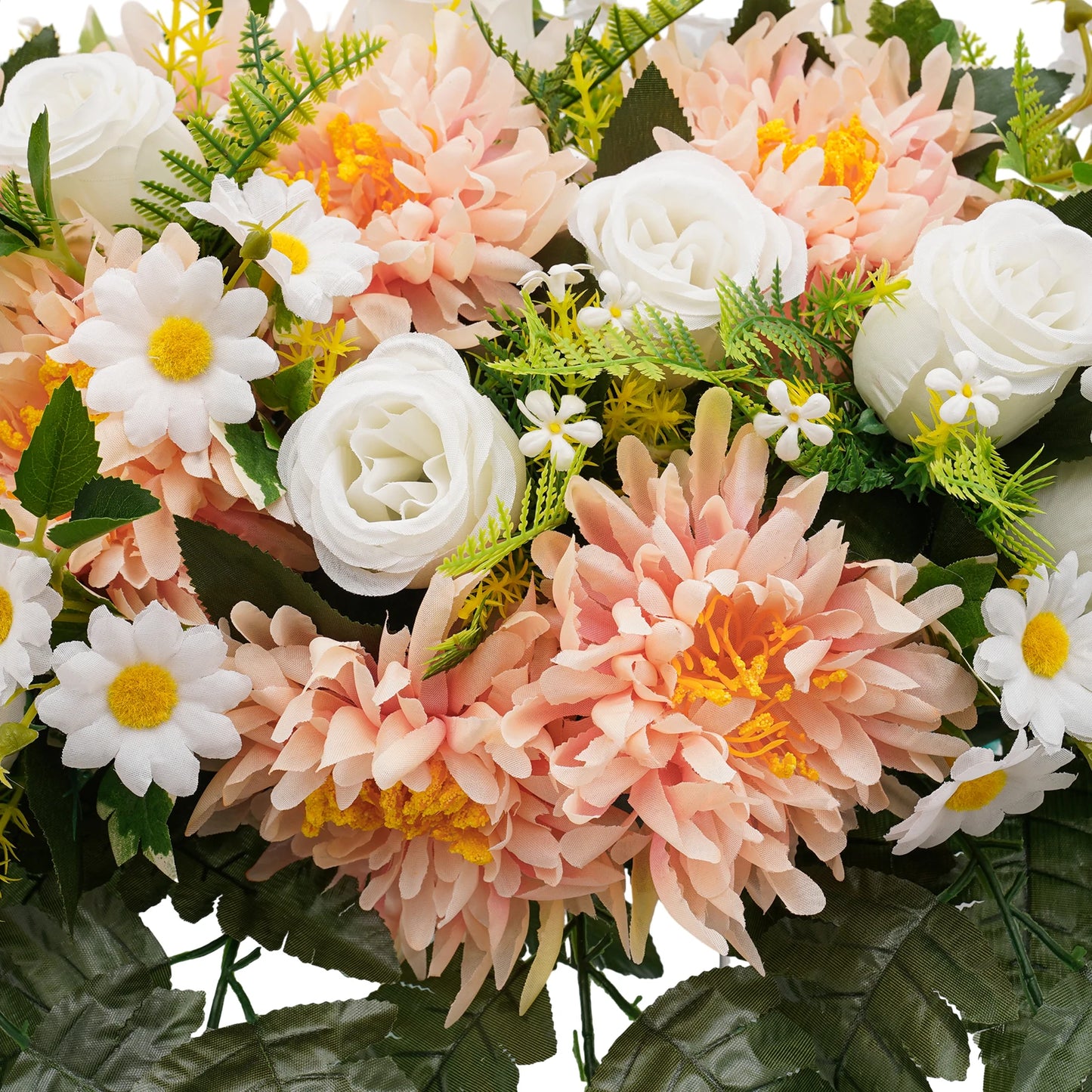 Cemetery Flowers, Sympathy Flowers, Artificial Silk Flowers For Grave, Memorial Flower Arrangements For Decorating Tombs