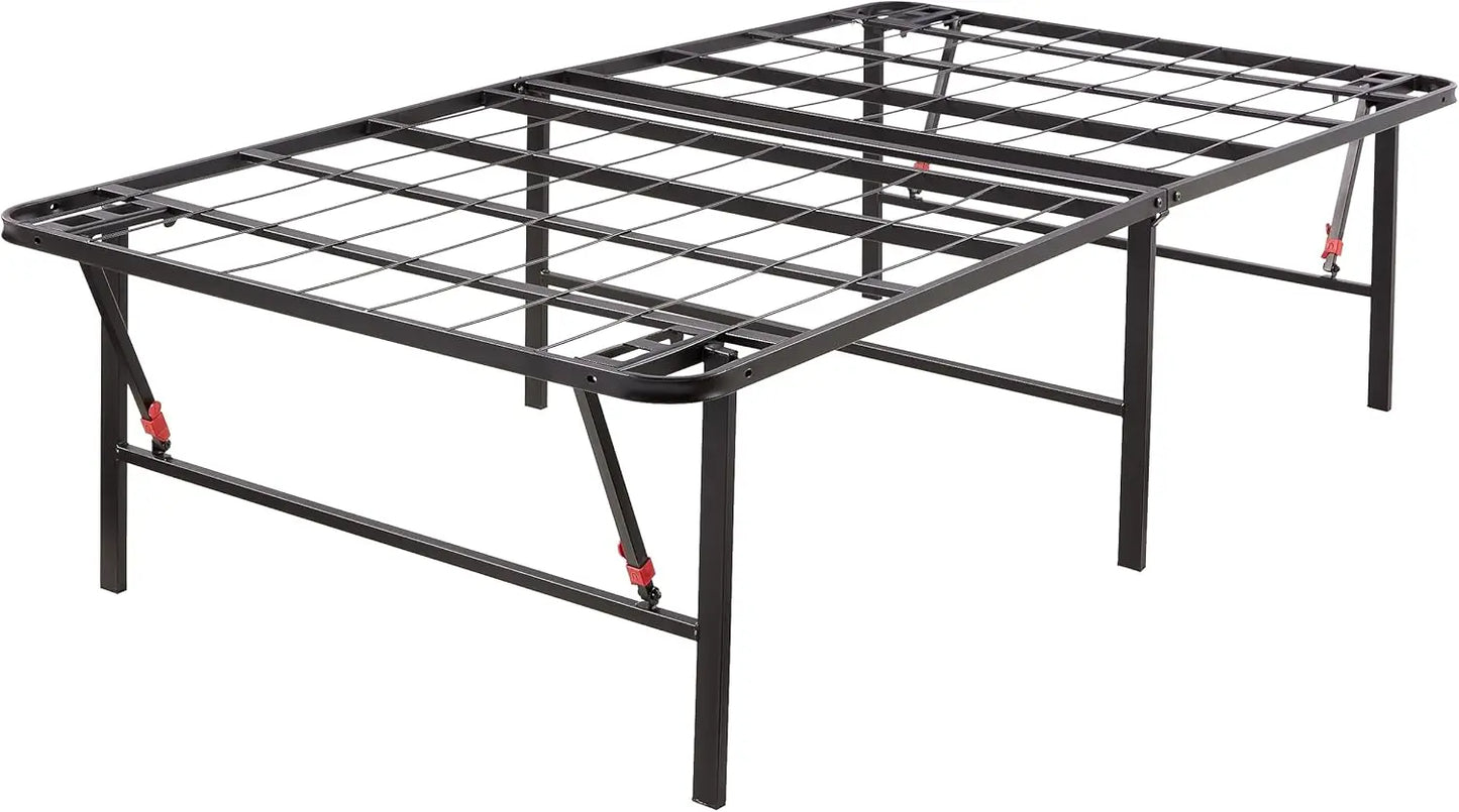 Metal Bed Frame With Storage And Foldable Platform 14 Inch