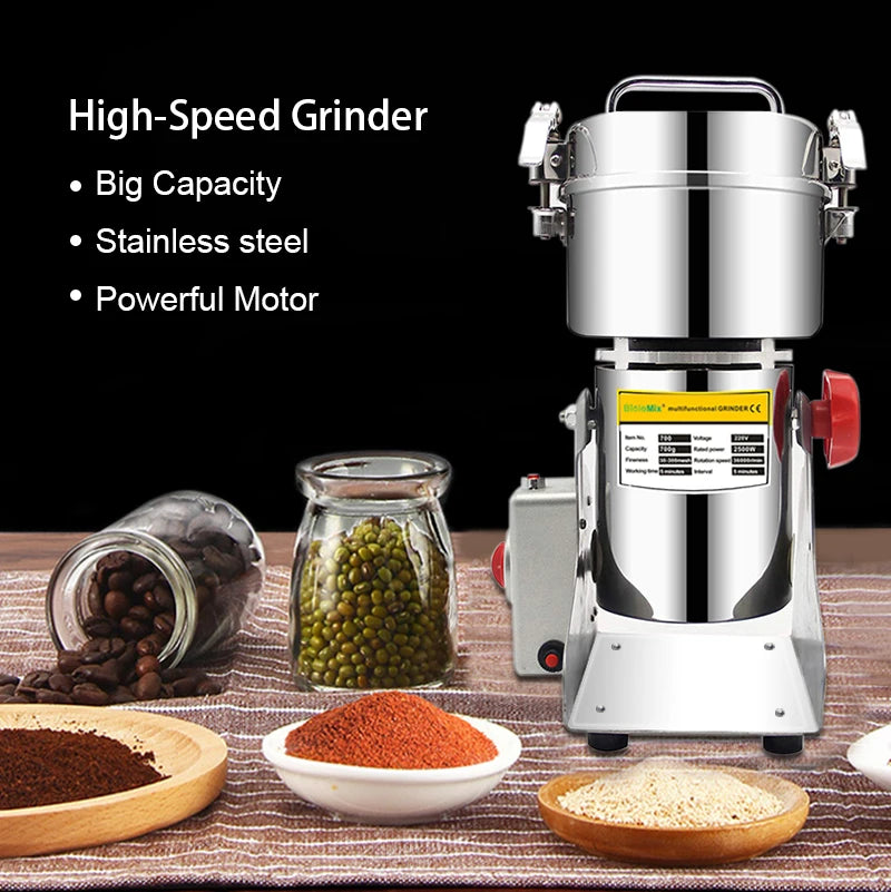 BioloMix Electric Grinder for Grains Spices and Coffee