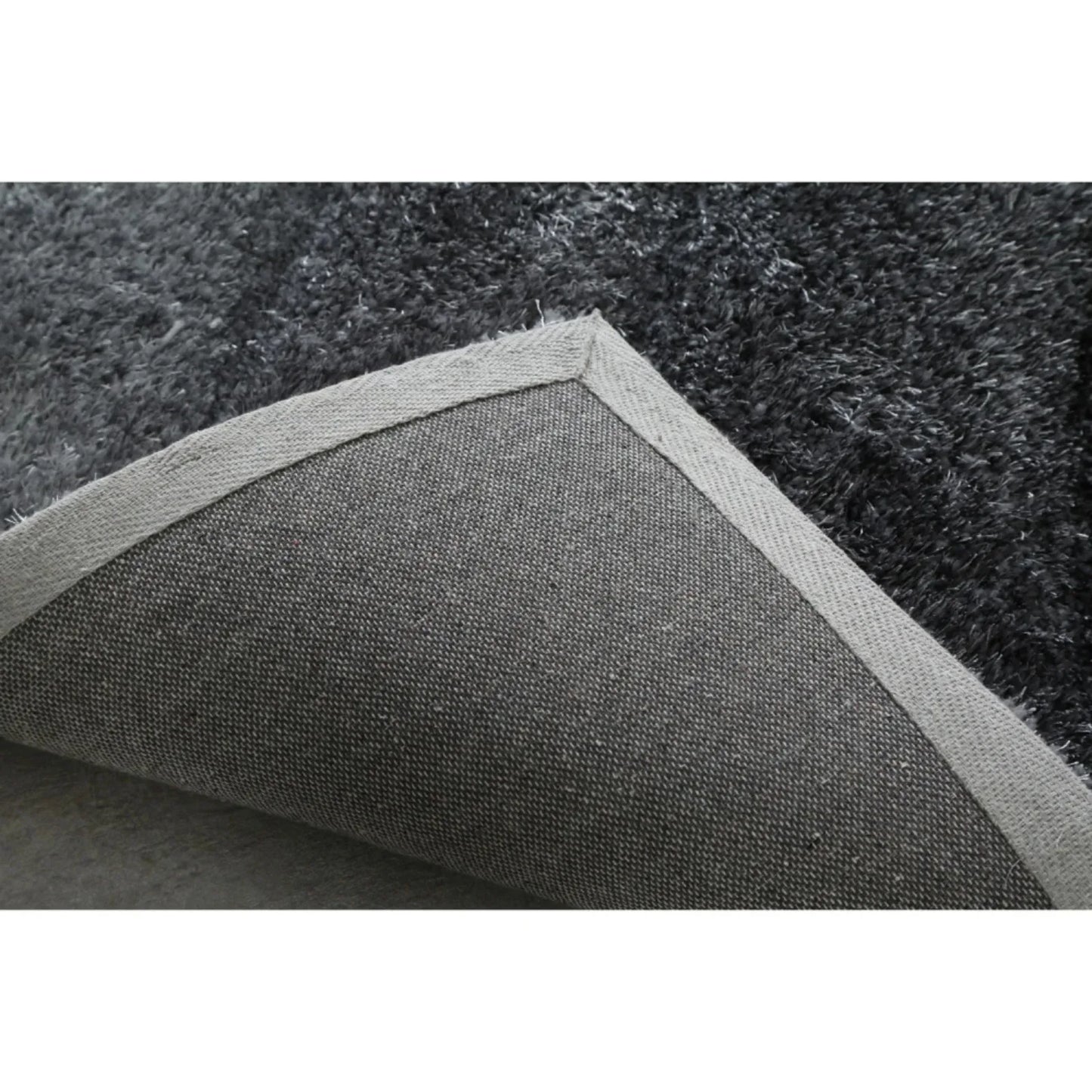 "3D Shaggy" Hand Tufted Area Rug - 2 x 3Ft Rugs for Bedroom, Grey Fluffy Soft Carpet for Living Room & Nursery