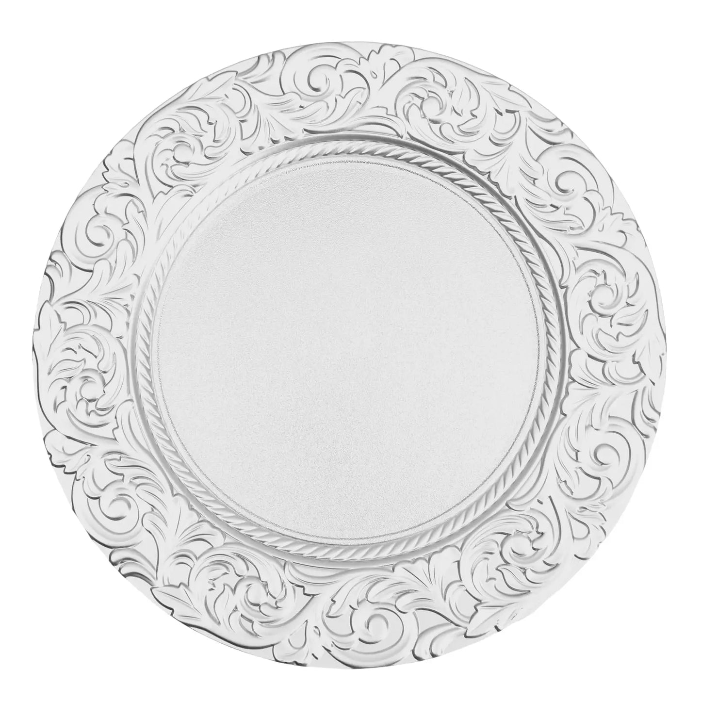 Floral Charger Plates 100 Pcs 13 Inch Dinner Table Decor