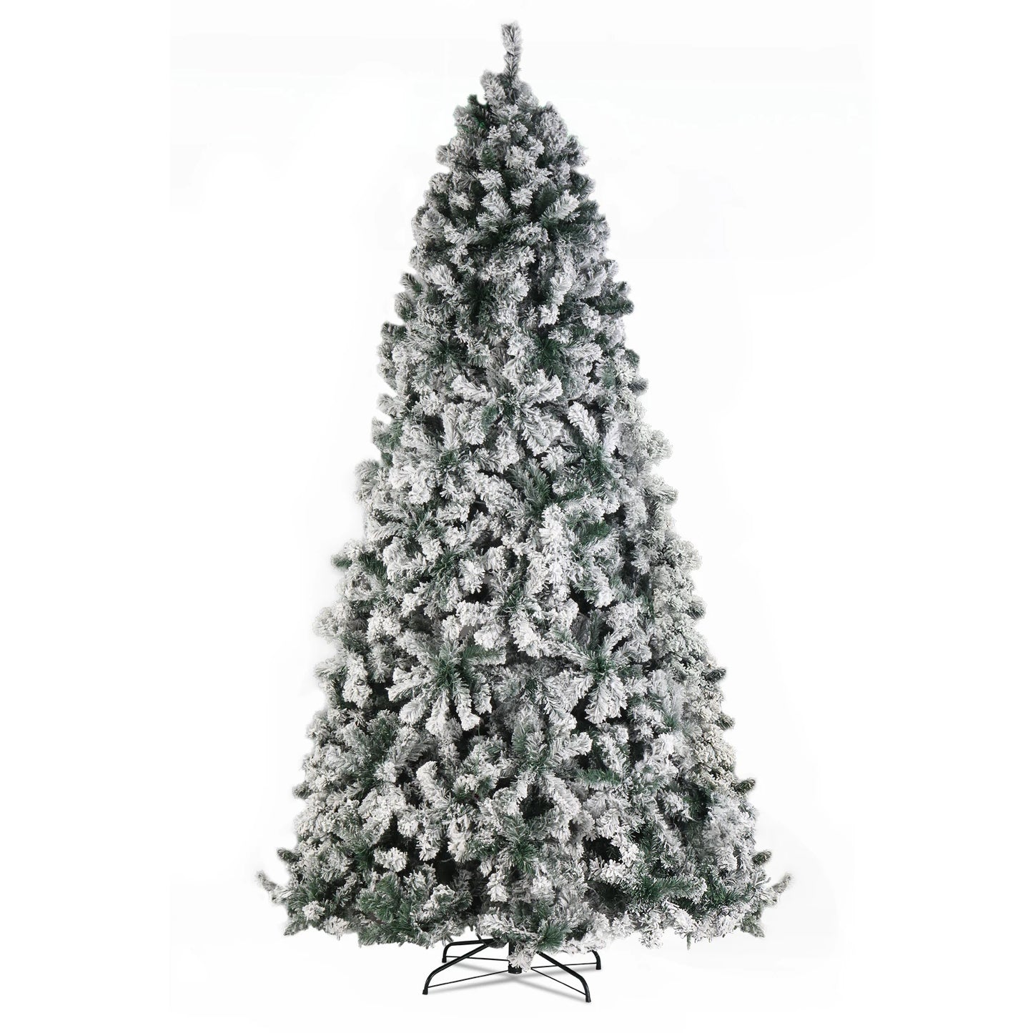 9ft 2094 Branch Automatic Tree Structure PVC Material Green Flocking 900 Lights Warm Color Four Colors 8 Modes