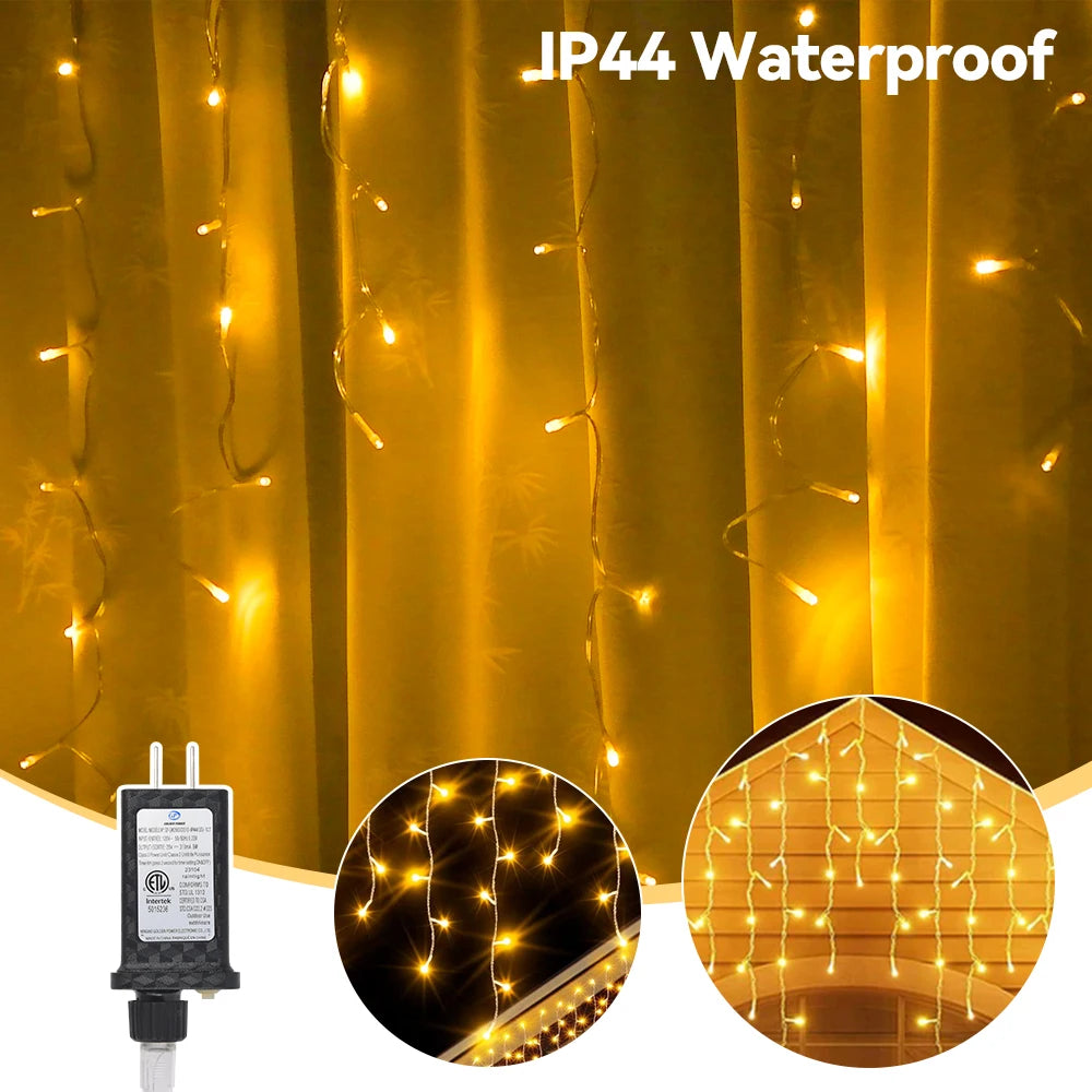 String Light 66FT640Led String Light Warm Light Cold Light Decoration For Christmas Festival
