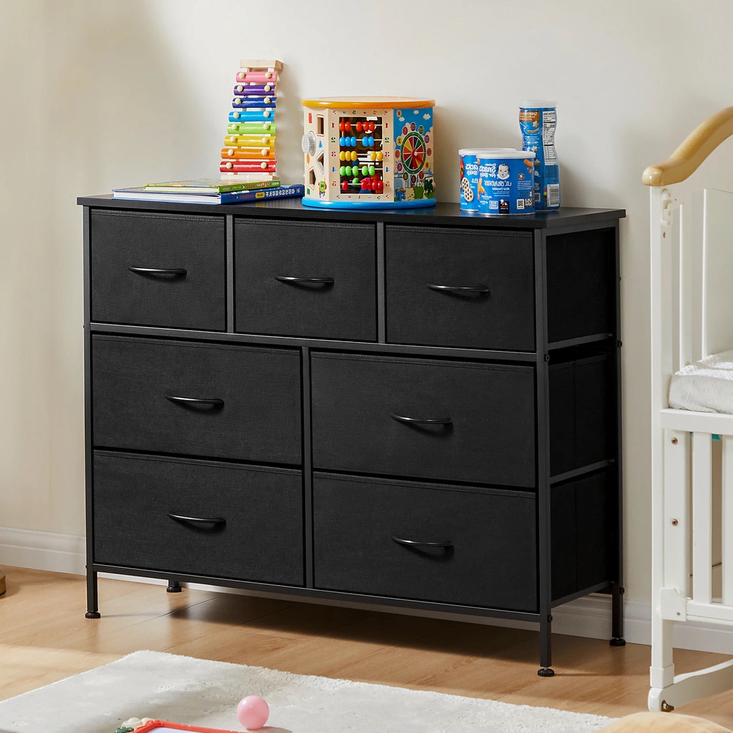 Modern 7 Drawer Fabric Organizer For Bedroom And Living Room