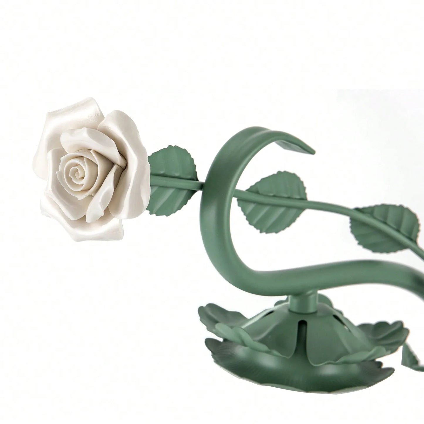 Modern Bedside Lamp Stained Glass Flower Table Reading Lamps Nightstand Desk Lights, One-Light, 20In Tall For Bedroom