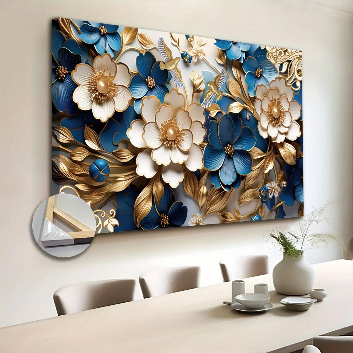 Floral Symphony Canvas Wall Art 24x36 Inch For Living Room