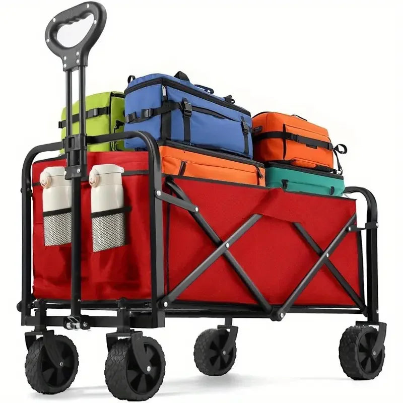 Heavy Duty Foldable Wagon Cart For Groceries And Beach