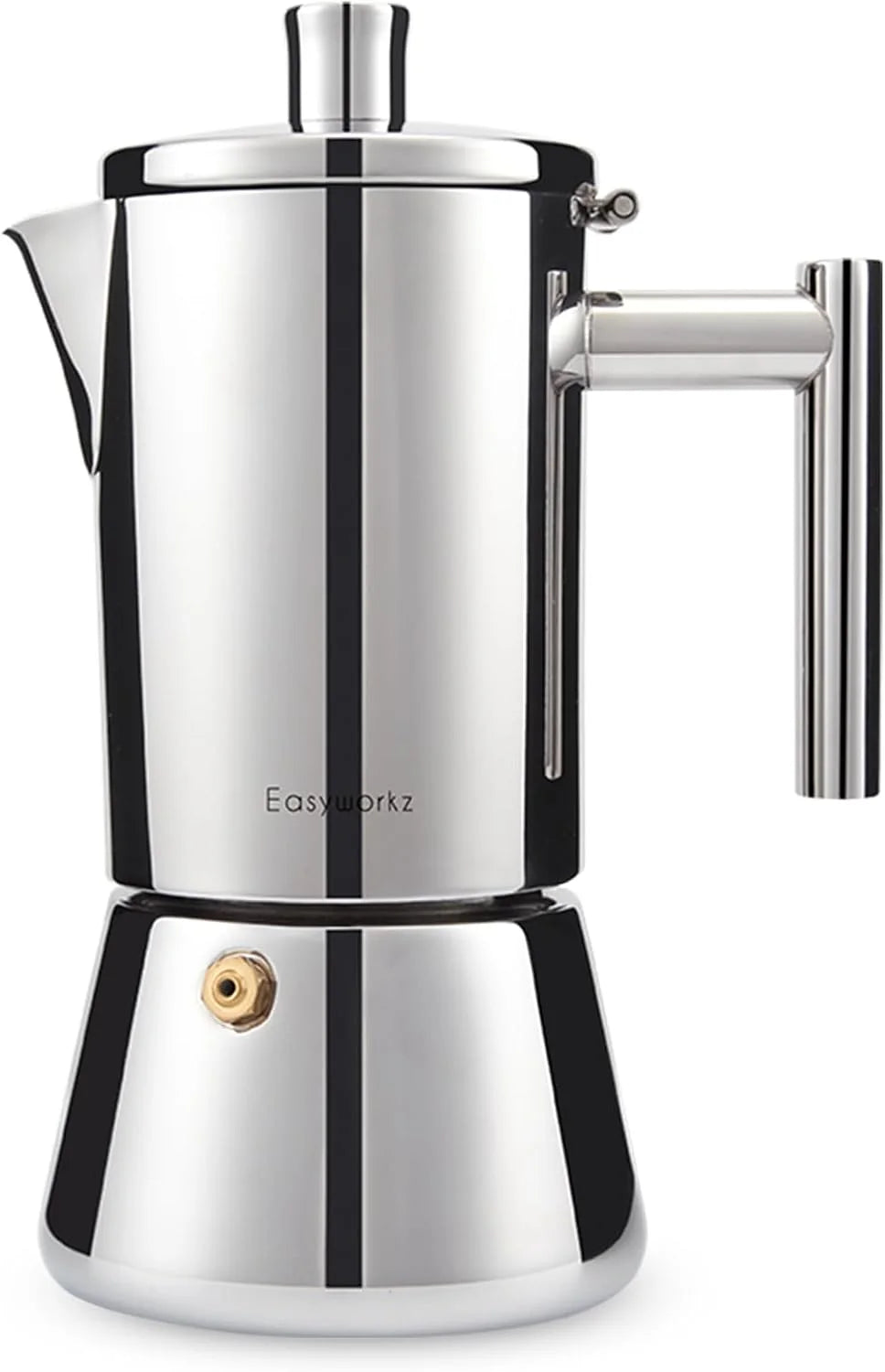 Easyworkz Stovetop Espresso Maker Stainless Steel 4 Cup