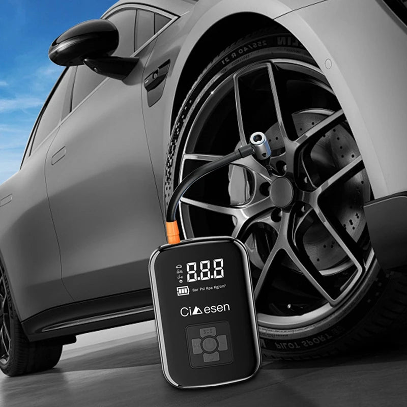 HELLOLEIBOO Wireless Car Air Pump 150 PSI Portable Inflator