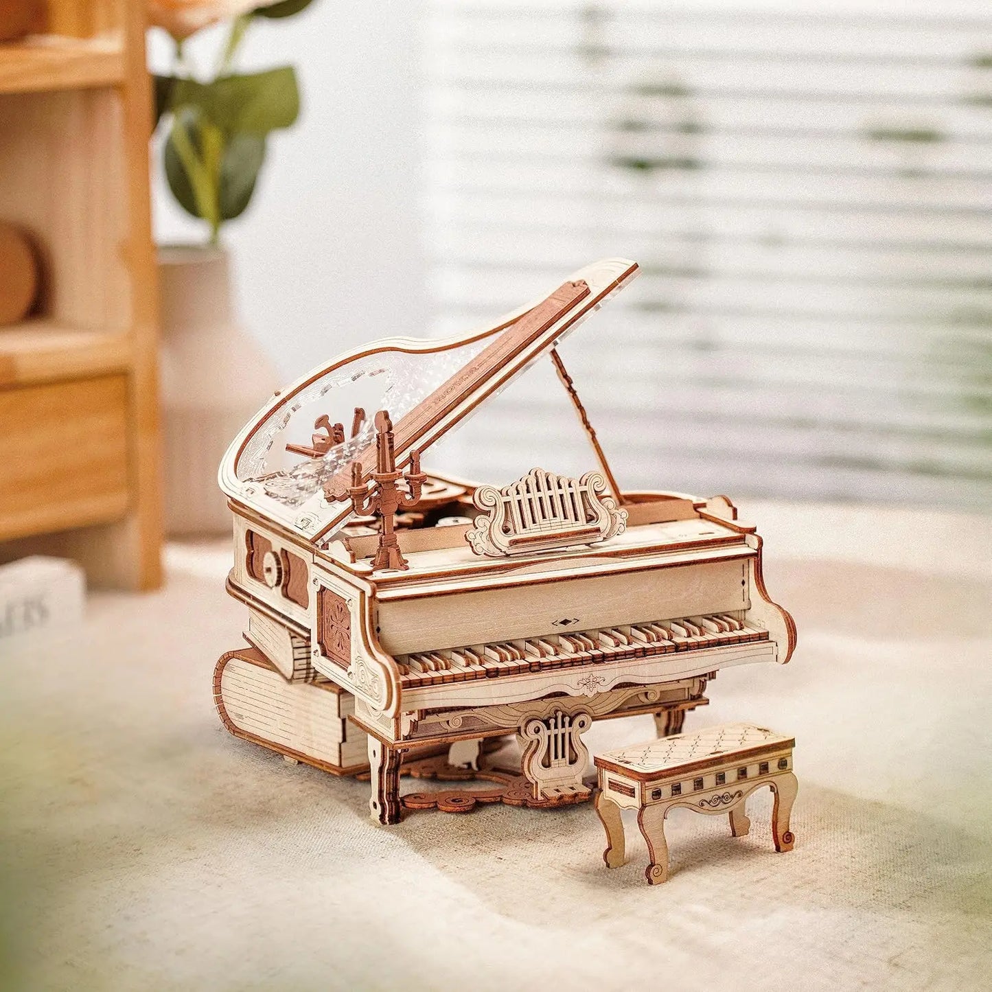 Robotime Magic Piano Mechanical 3D Puzzle Wooden Music Box