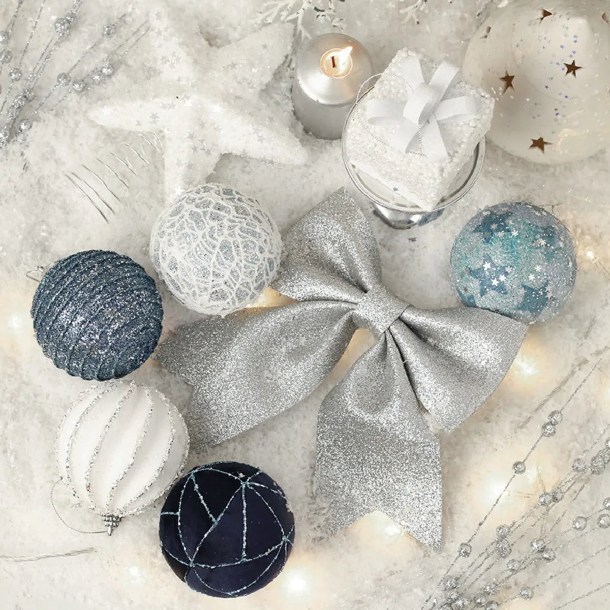 Christmas Ball Ornaments, Xmas Hanging Balls Set for Xmas Tree DIY Craft Gifts for Home Holiday Wedding Party Decorations