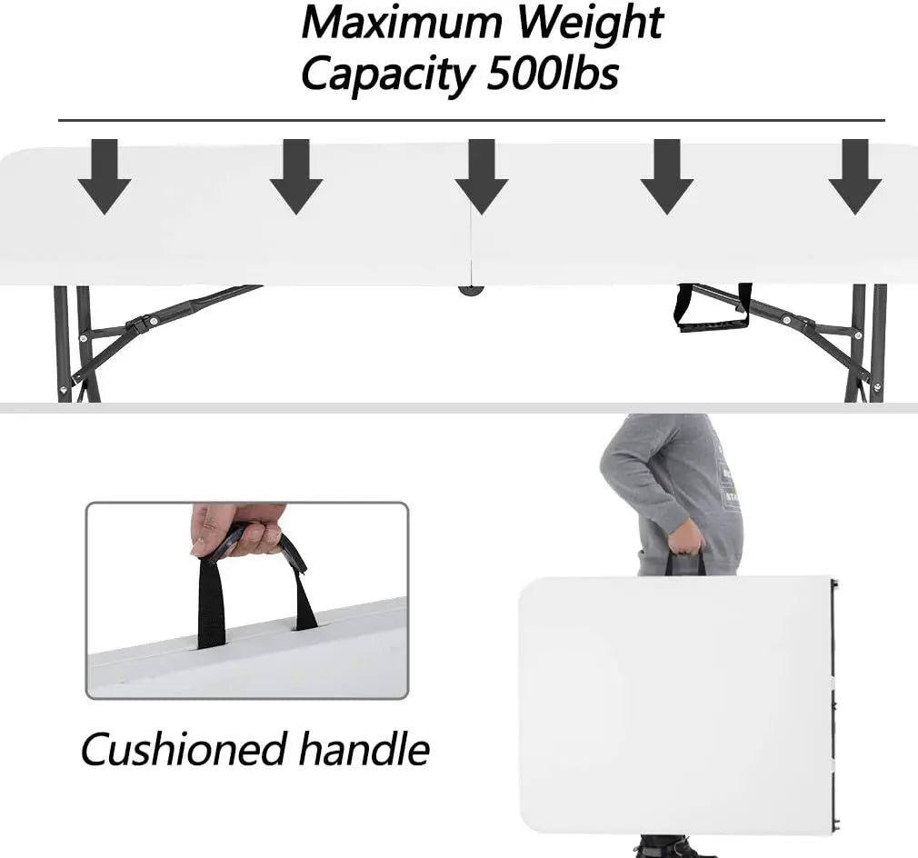 Folding Picnic Table for Camping and Events Easy Storage
