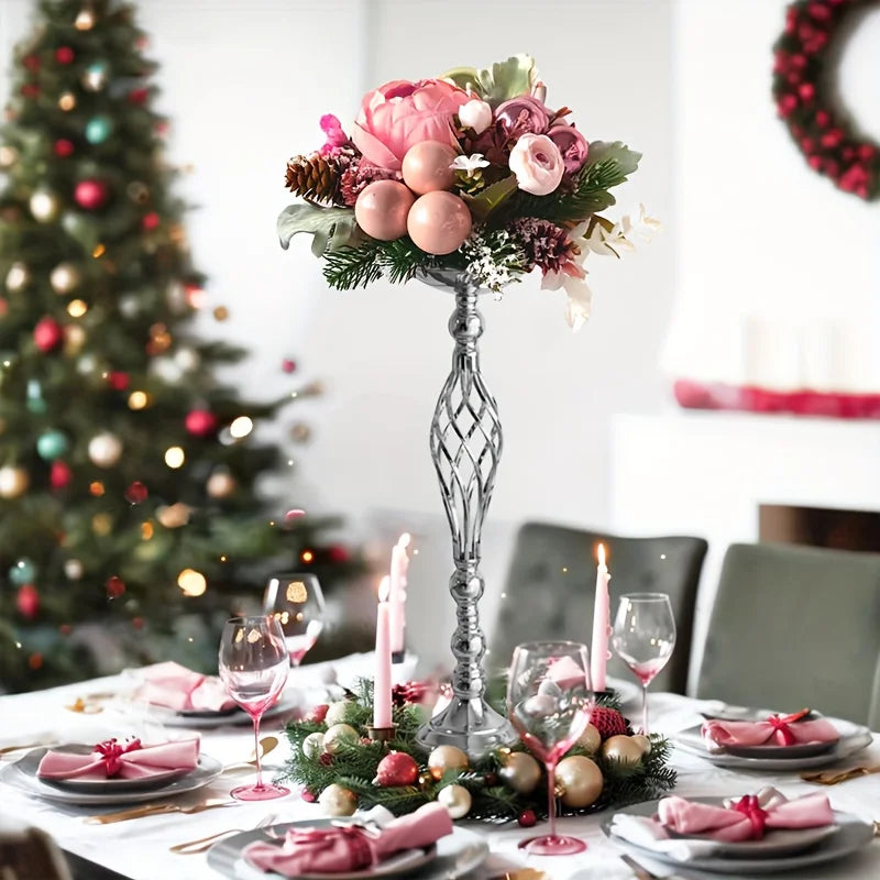 2/10 Piece Metal Vase Set, Wedding Party, Birthday Party, Christmas and Halloween Decoration