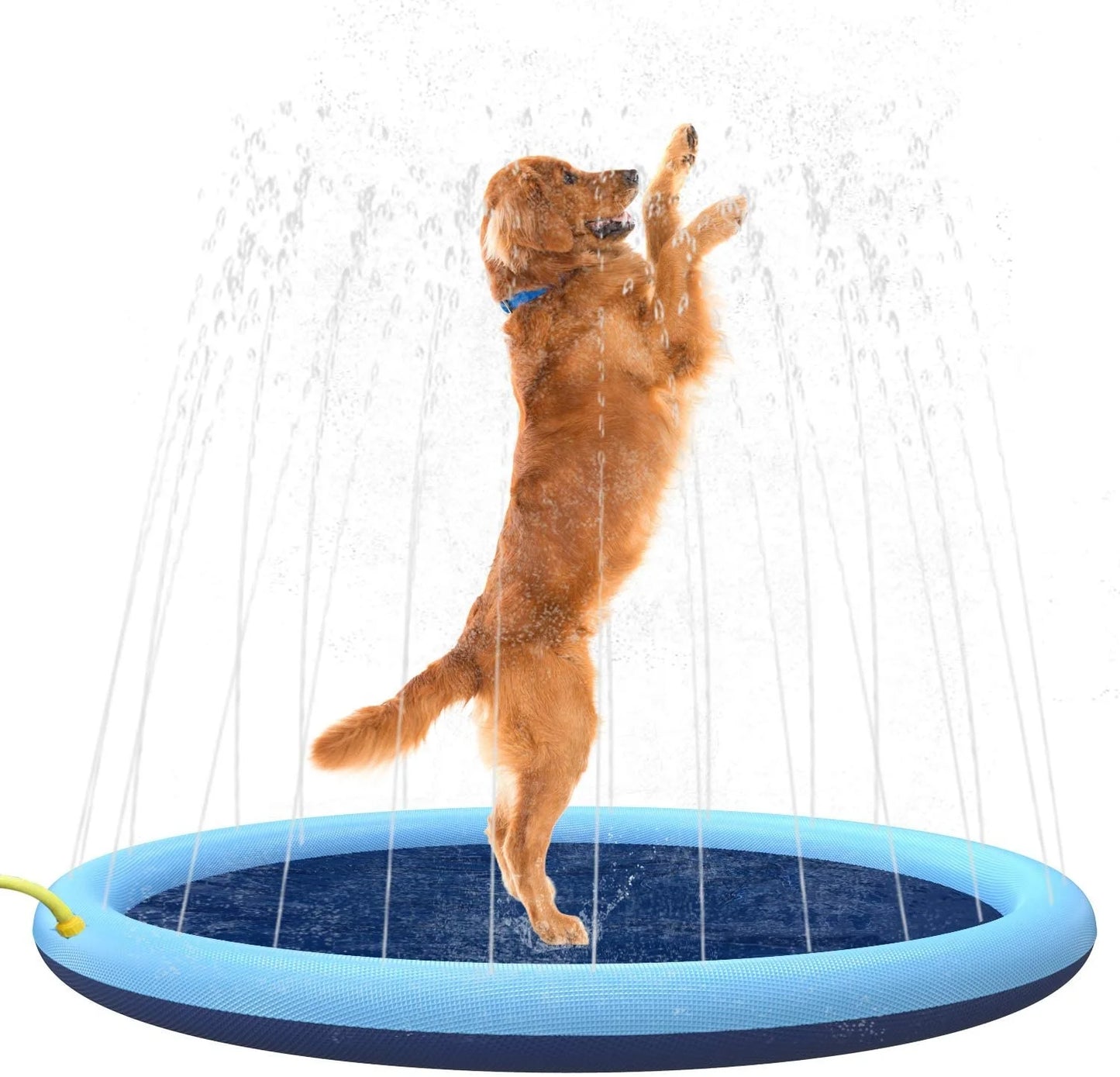  100/150/170cm Summer Pet Dog Interactive Fountain Toy Pet Pool Inflatable Spray Mat Kids Outdoor Interactive Fountain Toys
