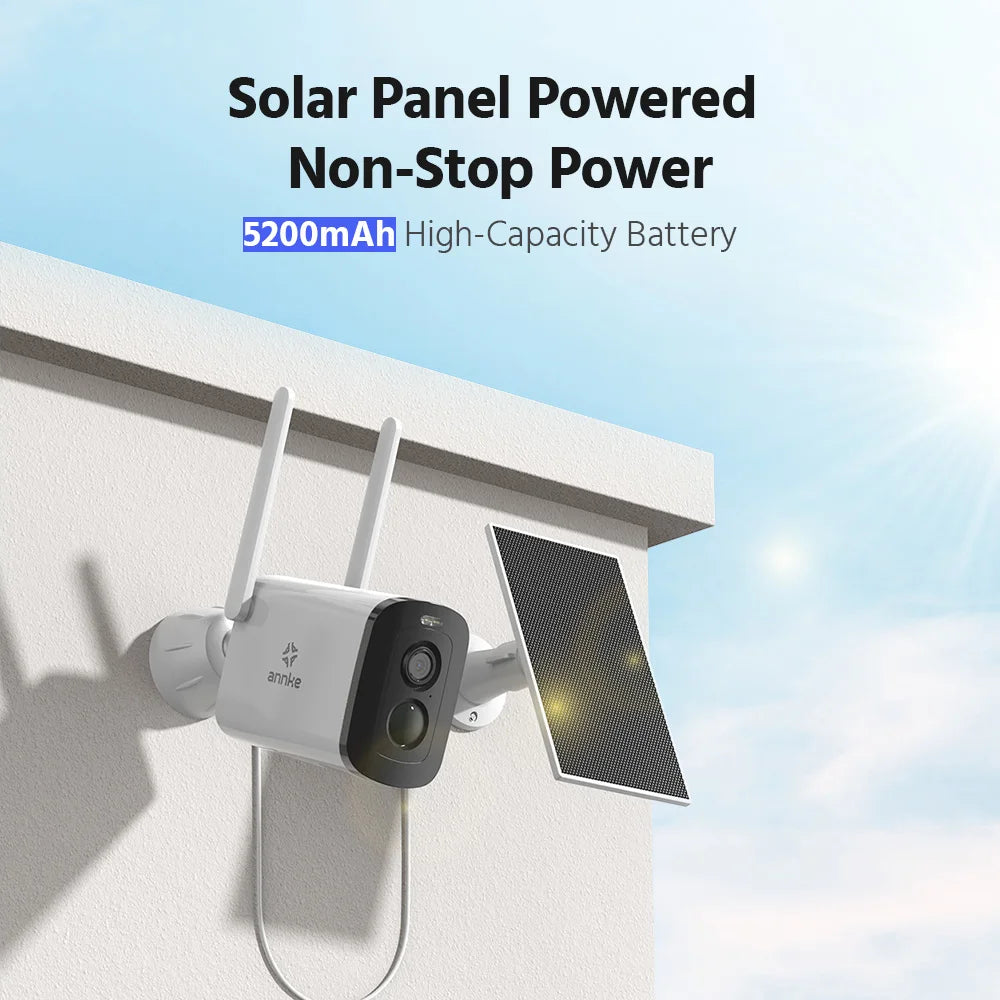ANNKE 4MP HD Wireless Video Security System 16CH NVR 4/6/8/12 PCS IP Camera PIR Night Vision Outdoor wireless solar camera