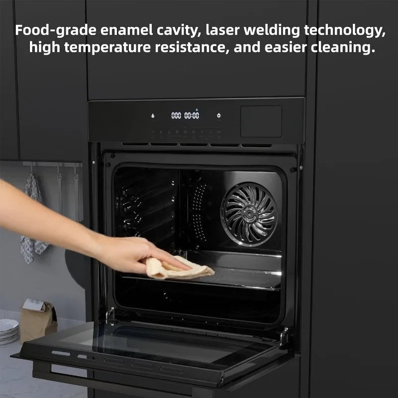 24 Inch Single Wall Oven Built In Electric Convection Oven