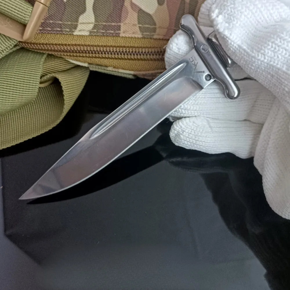Russian Finka NKVD 440C Steel Blade Utility Survival Camping Hunting Rescue Knife Outdoor Portable Folding Knives EDC Tools