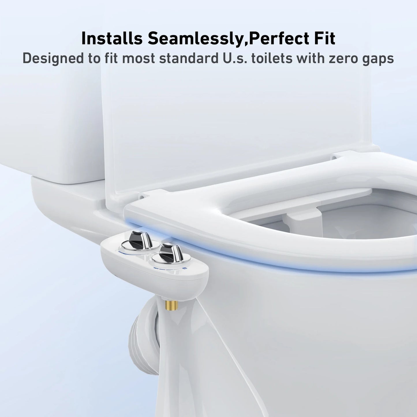 Non Electric Bidet With Adjustable Pressure Dual Nozzles