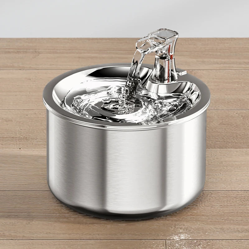 Automatic Stainless Steel Pet Water Dispenser for Cats and Dogs