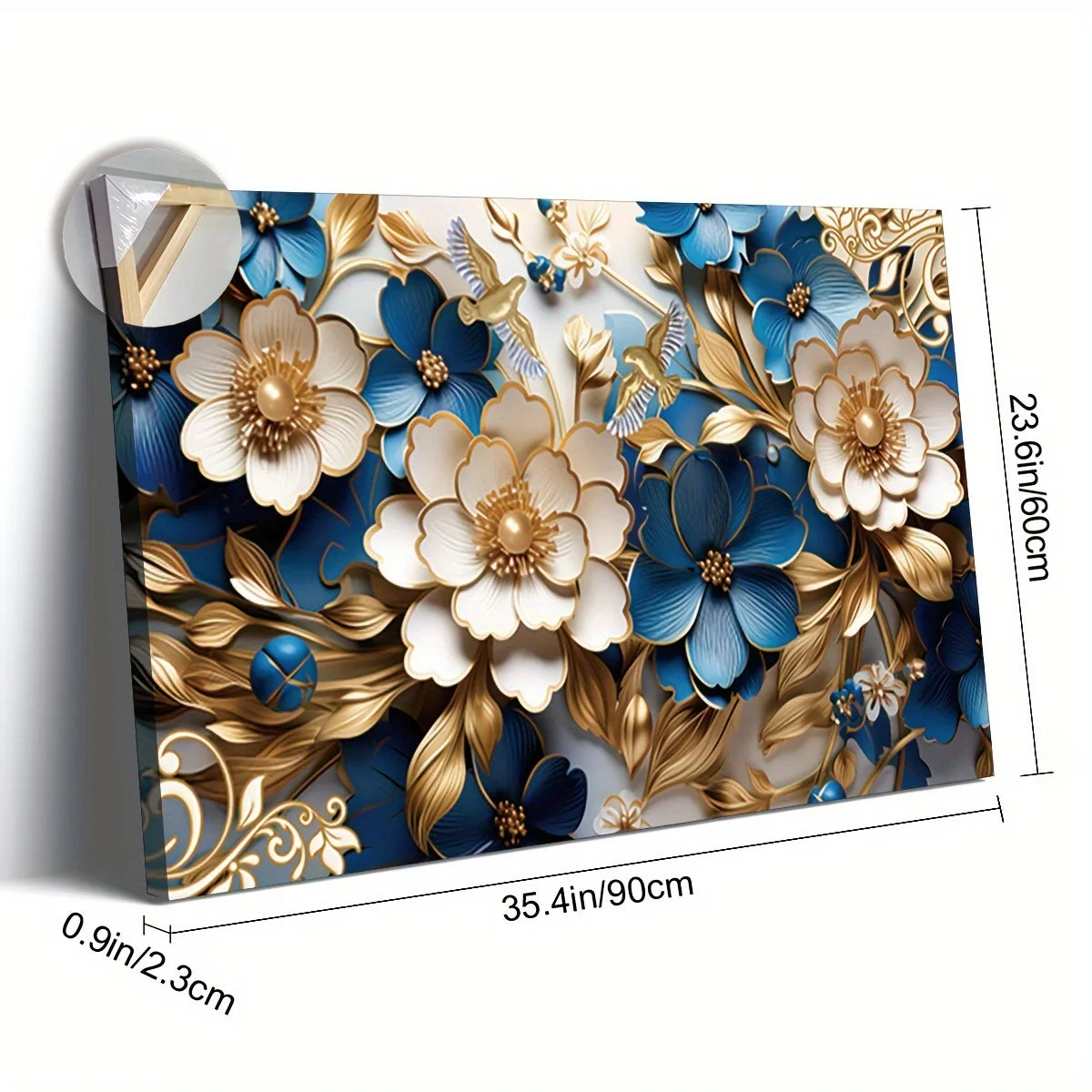 Floral Symphony Canvas Wall Art 24x36 Inch For Living Room