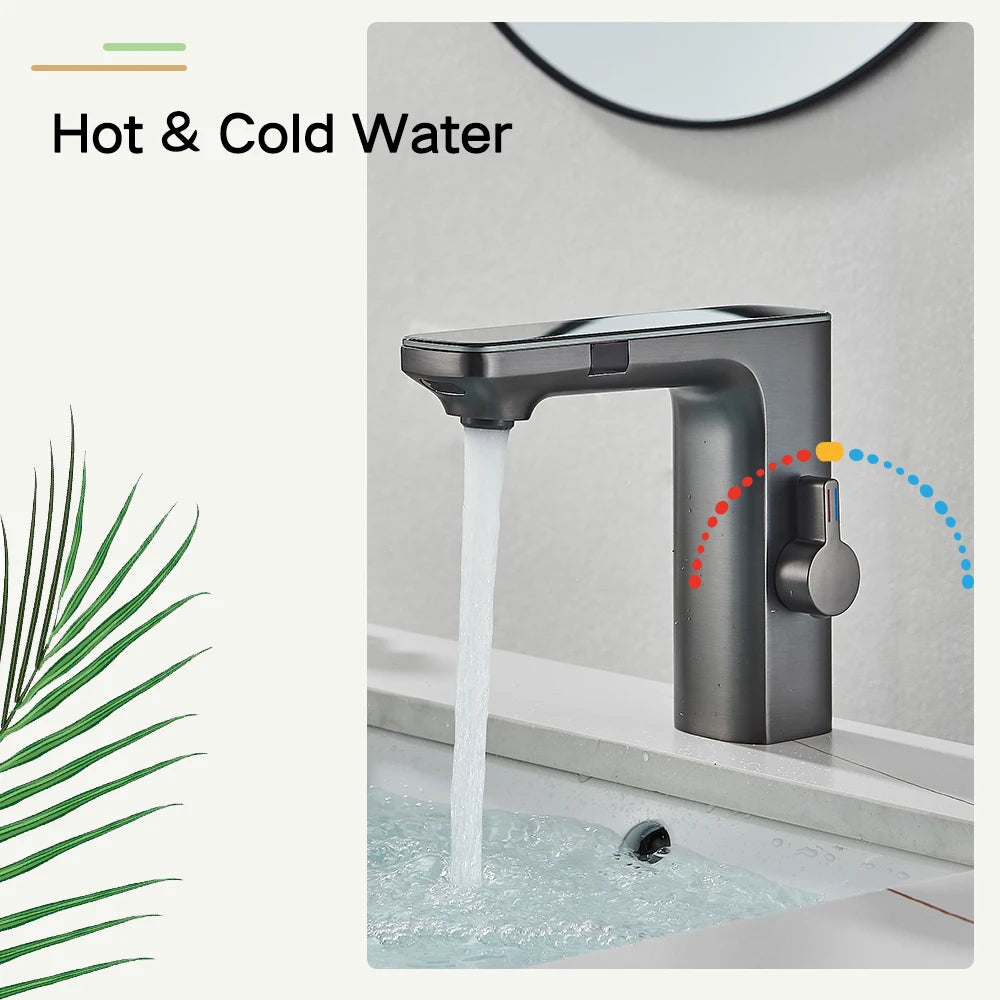 Rozin Touchless Sensor Basin Faucet With Digital Display