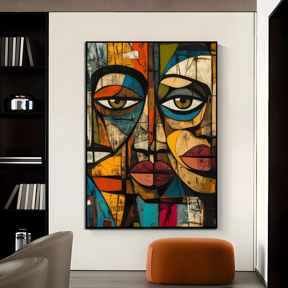 Frameless Modern African Abstract Art Canvas Print Poster