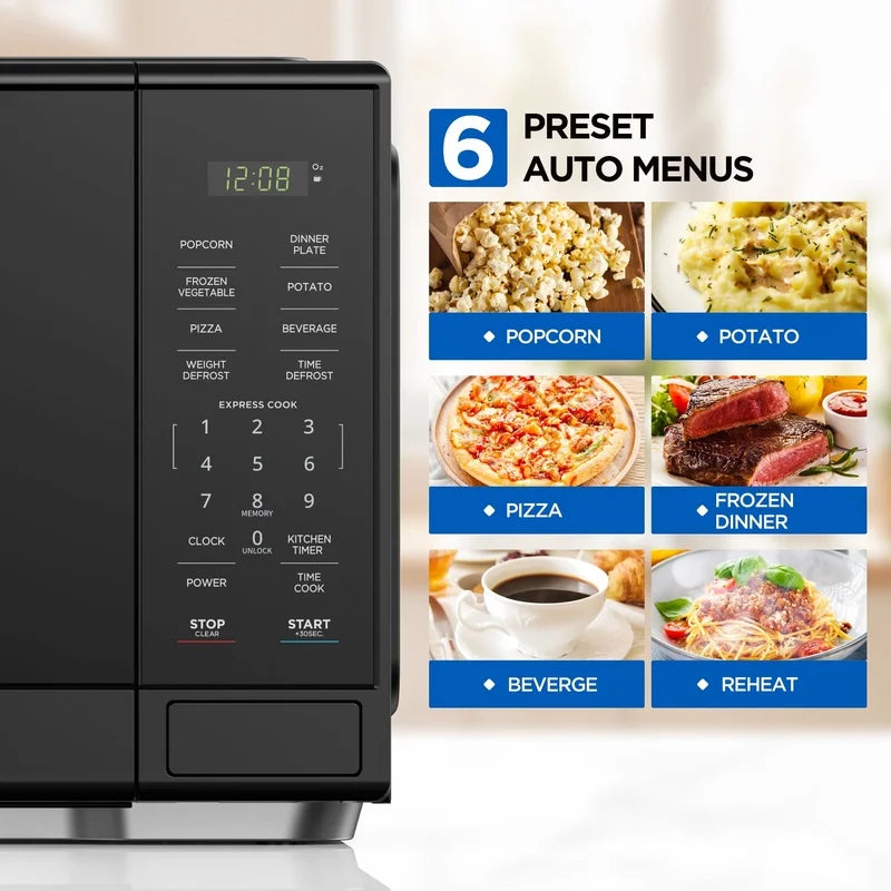 1000W Countertop Microwave Oven 1.1 Cu Ft 10 Power Levels