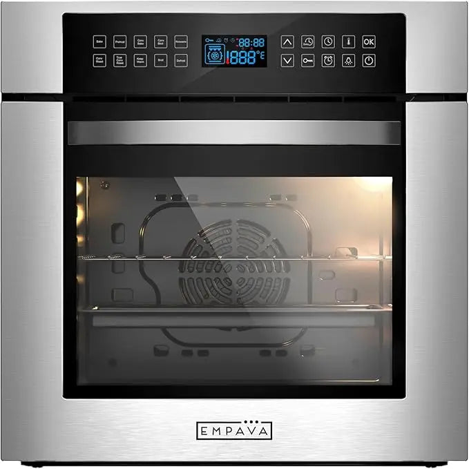 Empava 24 In Electric Wall Oven With Convection Rotisserie