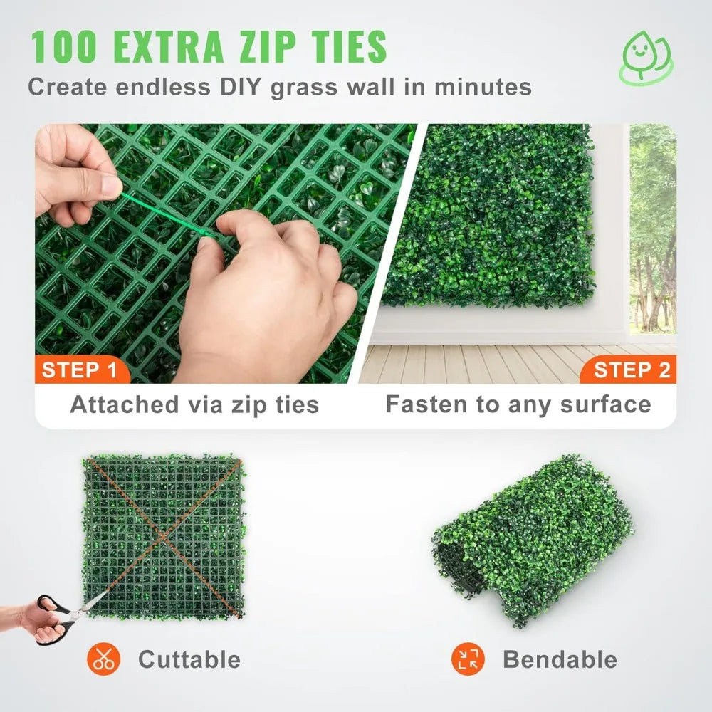 Artificial Boxwood Panels for Beautiful Privacy Hedge Wall Decor