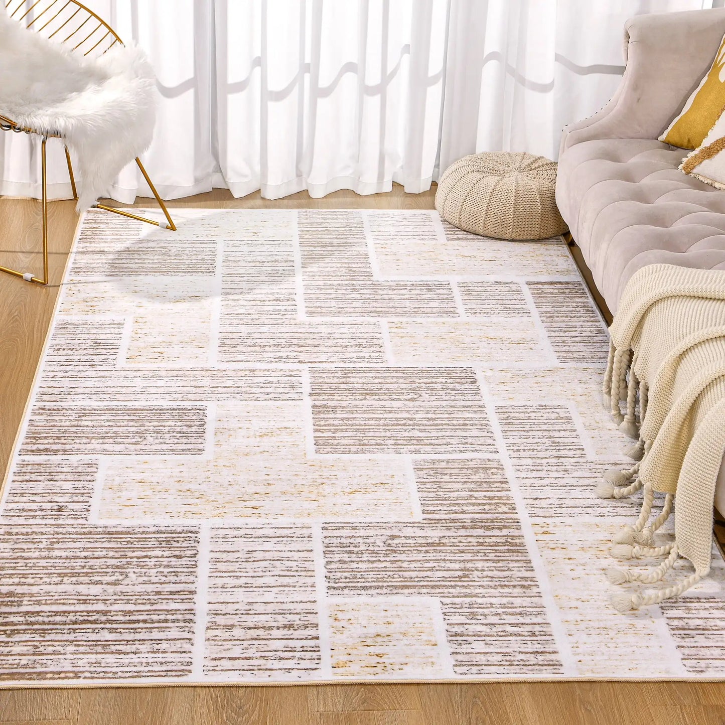 Soft Area Rug Fluffy Modern Flannel Rugs Floor Mat Large Size Carpet for Living Room Bedroom Home Decor