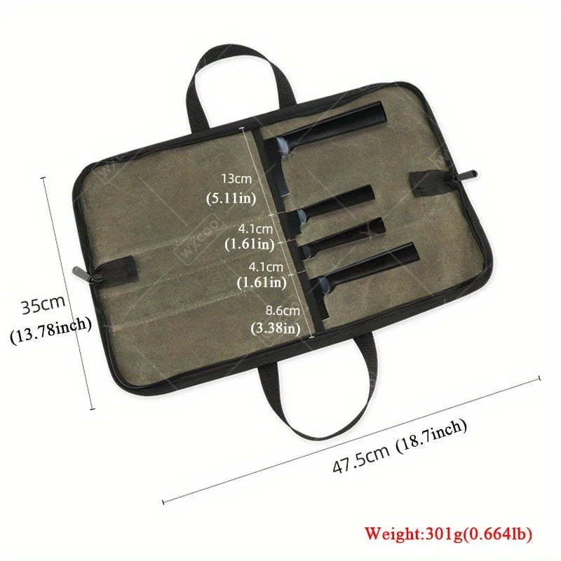 Professional Kitchen Chef Knife Set with Portable Knife Roll