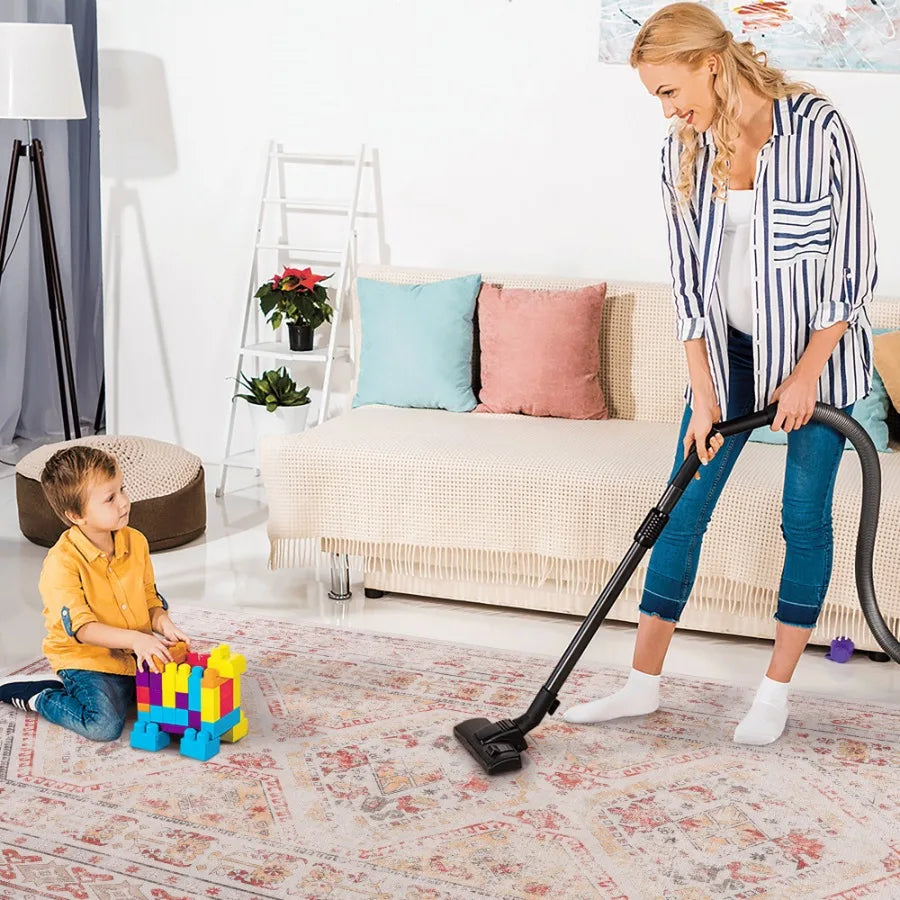 Naar 2x3 Beige Area Rug Machine Washable Area Rugs LowPile NonSlip NonShedding Foldable Kid Pet Friendly Area Rugs for living r