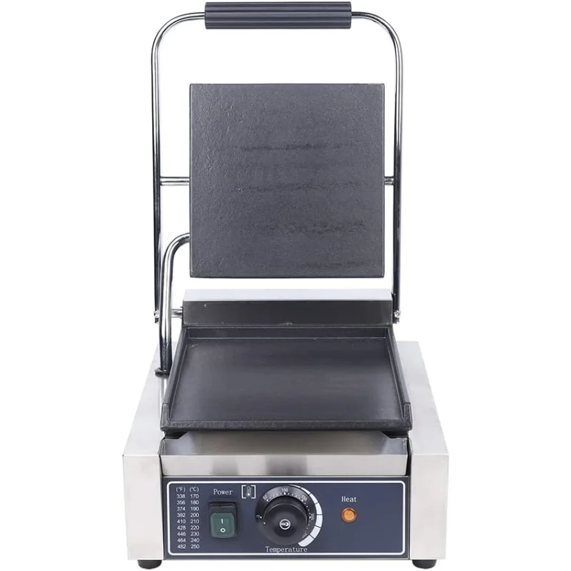 XMSJ Commercial Panini Press With Adjustable Temperature