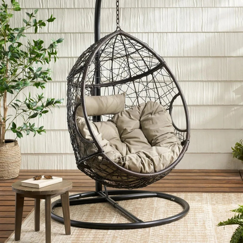 Outdoor Hanging Egg Chair for Relaxing Patio Moments