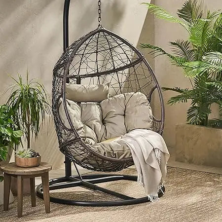 Outdoor Hanging Egg Chair for Relaxing Patio Moments