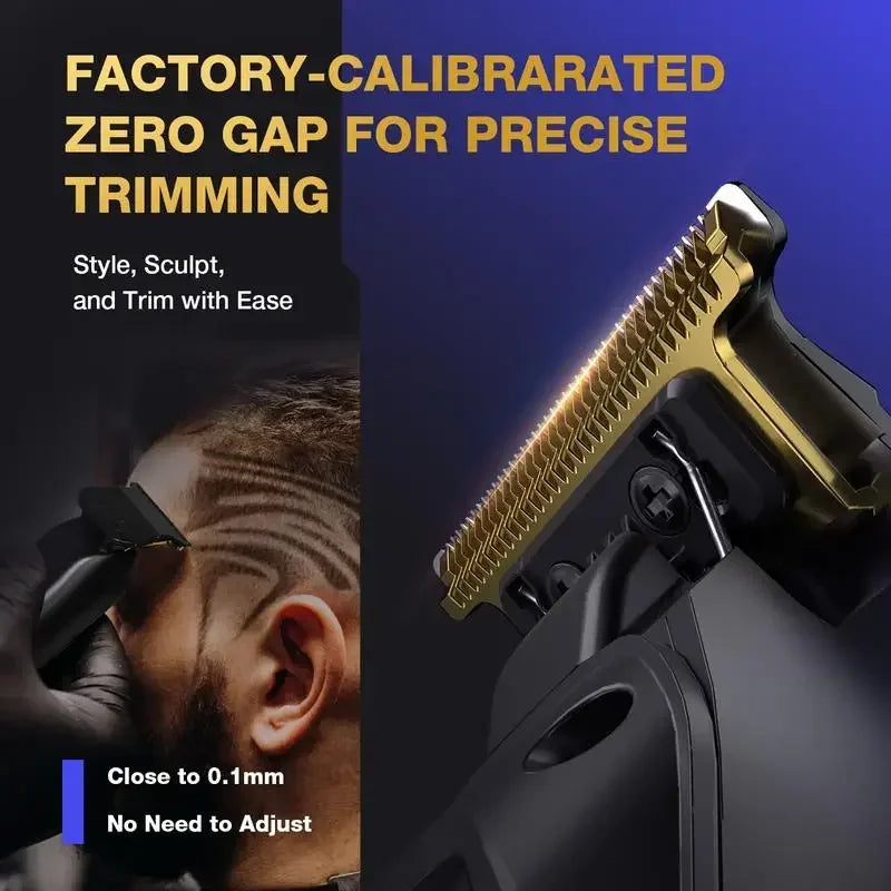 SUPRENT PRO The Black Scorpion- Professional Hair Clipper for Men-Rechargeable Heavy-Duty Motor Hair Cutting Kits with Display