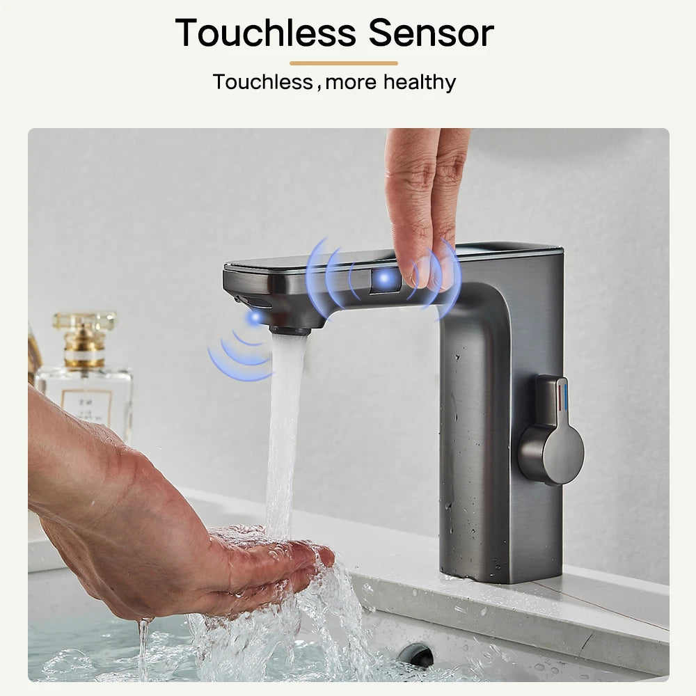 Rozin Touchless Sensor Basin Faucet With Digital Display