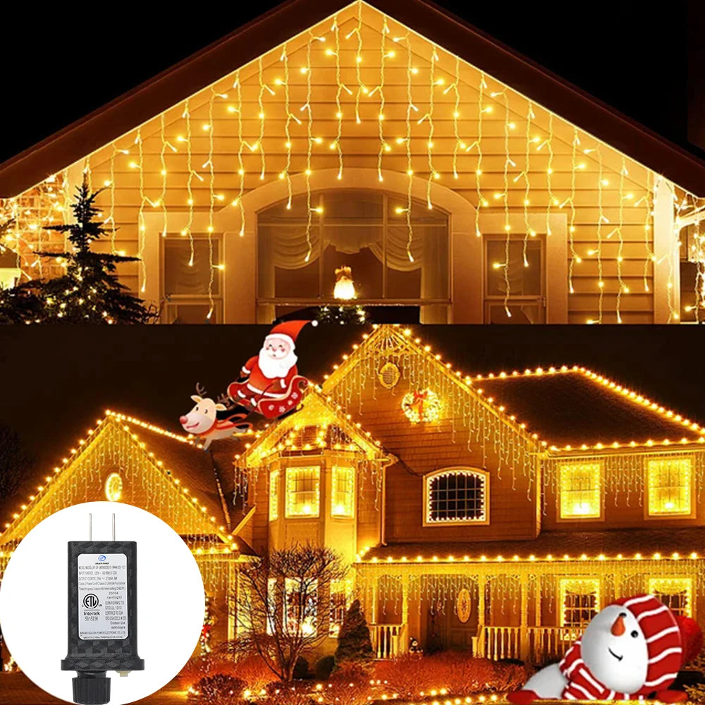 String Light 66FT640Led String Light Warm Light Cold Light Decoration For Christmas Festival
