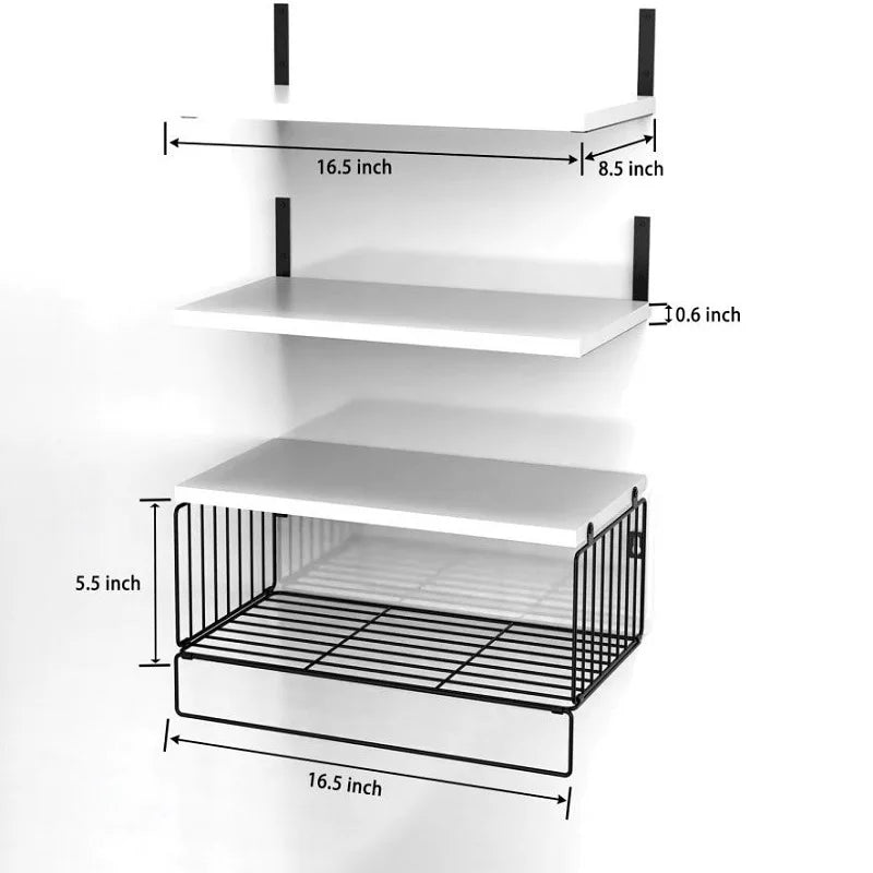 Wall Mounted Floating Shelves 3 Wood Bathroom Shelves Farmhouse Floating Shelf Bathroom Accessories for Bedroom