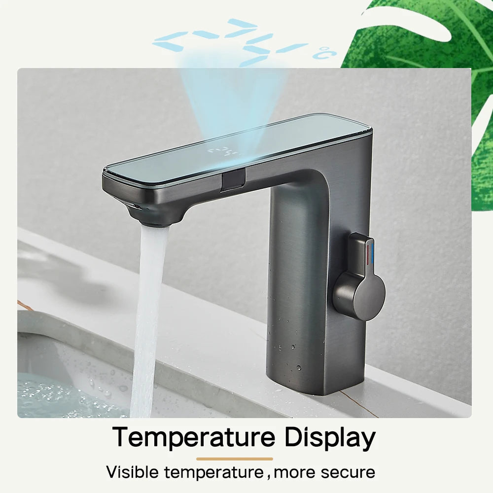 Rozin Touchless Sensor Basin Faucet With Digital Display