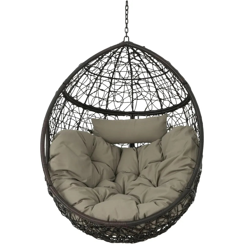 Outdoor Hanging Egg Chair for Relaxing Patio Moments