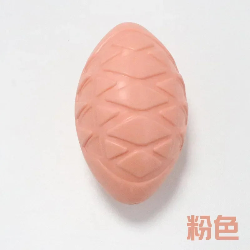 Pet Dog Ball Toy Natural Non-toxic Rubber Football Style Dog Chew Toy Cat Training Toy for Small Medium Large Dogs