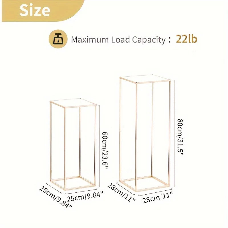 2/10 Pieces Gold Metal Vase, Table Vase, Home Event Decoration Tall Flower Stand, Party Wedding Reception, Halloween Christmas