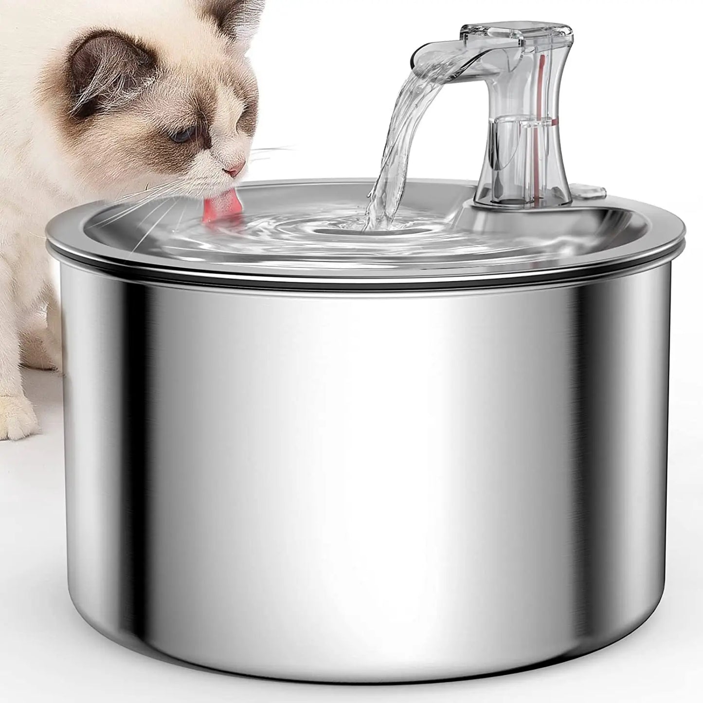 Automatic Stainless Steel Pet Water Dispenser for Cats and Dogs
