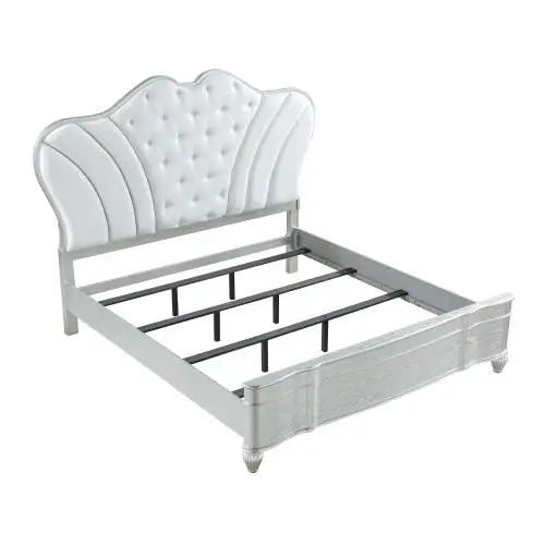 Traditional Queen Bedroom Set With Upholstered Tufted Bed