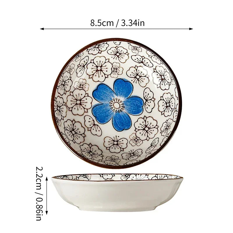 Mini Ceramic Plates For Sashimi Sushi Soy Sauce Dipping